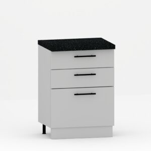 Шкаф нижний с 3 ящиками Фасады 880х600х355 мм