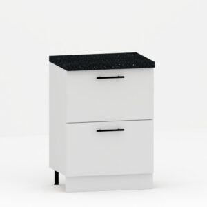 Шкаф нижний с 2 ящиками 820х600х460 мм Белый
