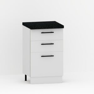 Шкаф нижний с 3 ящиками 860х500х440 Белый
