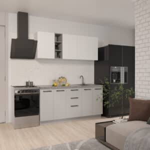 Кухня Стиль Comfort 1.6 м Сірий/Білий