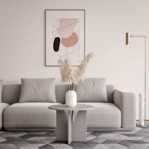 Журнальний столик із круглою стільницею 450х600мм