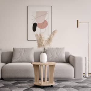 Журнальний столик на колесиках 550х500 мм