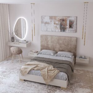 Кровать двуспальная мягкая 1195X1666X2000 Рона