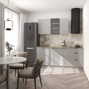 Дизайнерська готова глянцева кухня Ельба 2,0 м