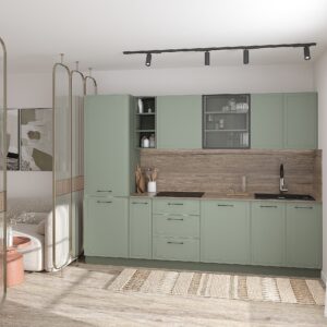 Готова кухня Вольта з рельєфними матовими фасадами 2,9 м