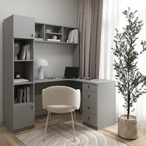 Угловой письменный стол с полками и ящиками 1800х1690×1190 мм