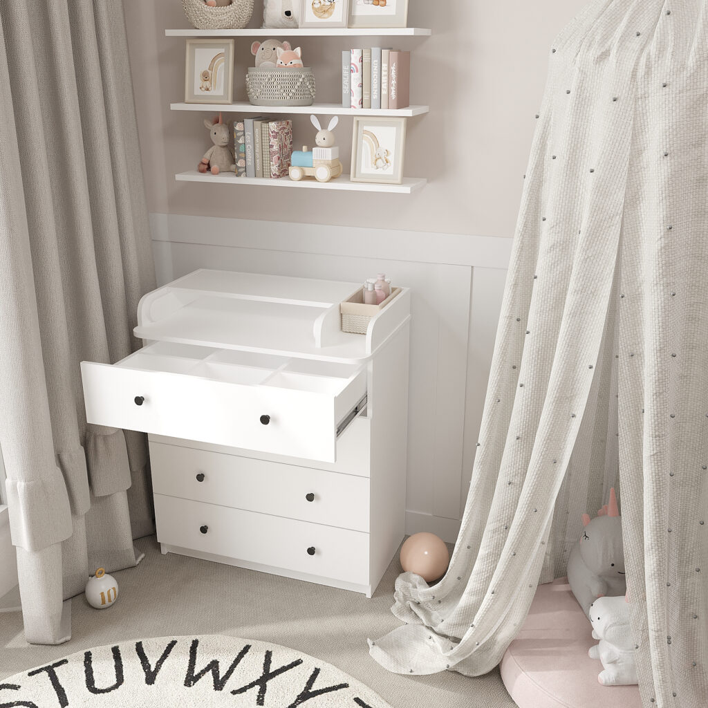 Комод пеленальный с ящиками 955х800х420 мм