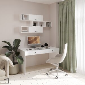 Комплект: Письмовий стіл з ящиками та навісною полицею