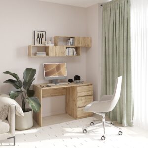 Комплект: Письменный стол с навесной полкой