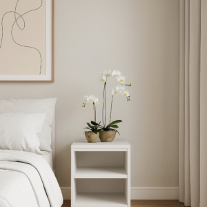 Приліжкова тумба з двома полицями 475×400×350 мм