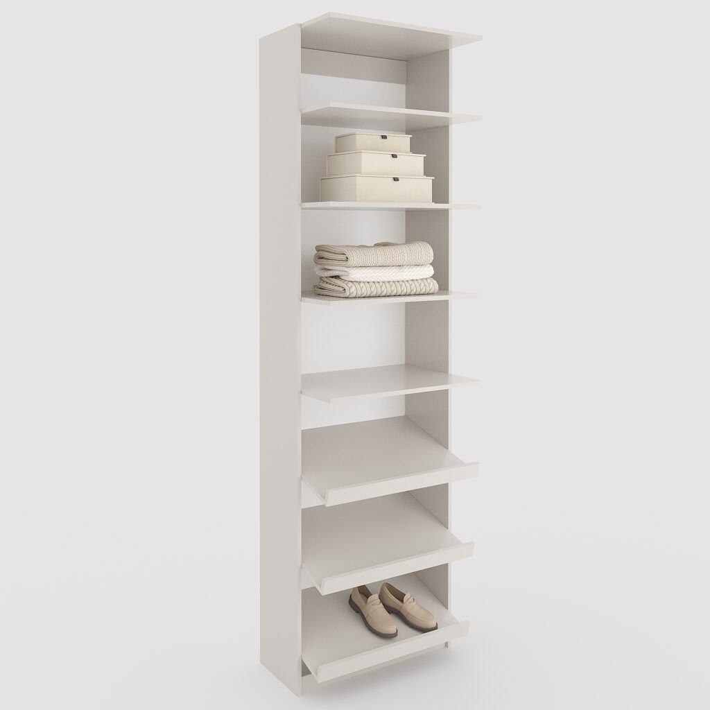 Модуль гардеробний з полицями 2431х500 мм