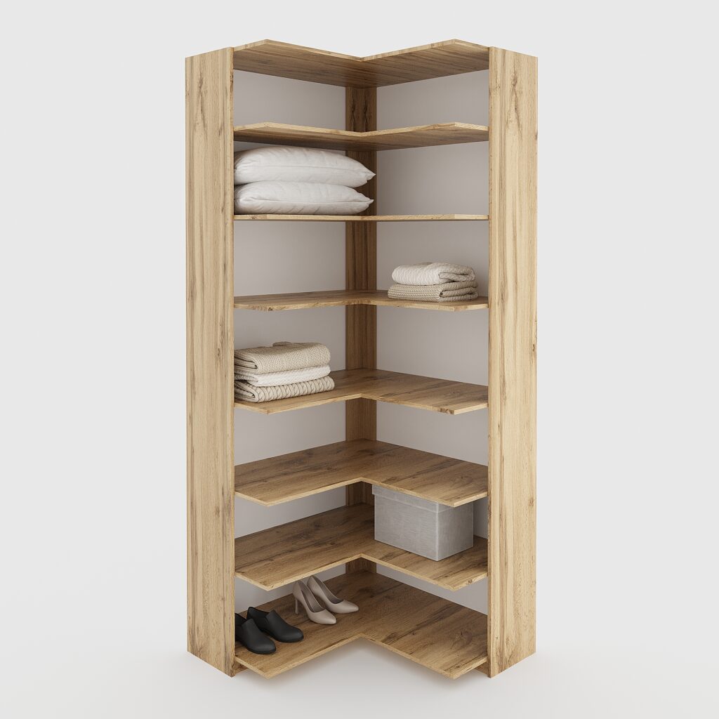 Кутовий модуль гардеробний 2431х900х900 мм/2431х1000х1000мм