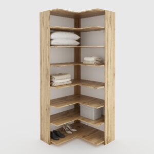 Угловой модуль гардеробный 2431х900х900 мм/2431х1000х1000мм